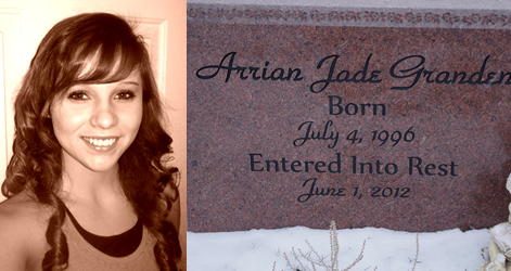 Arrian Jade Granden, a victim of religion-based child abuse in Idaho